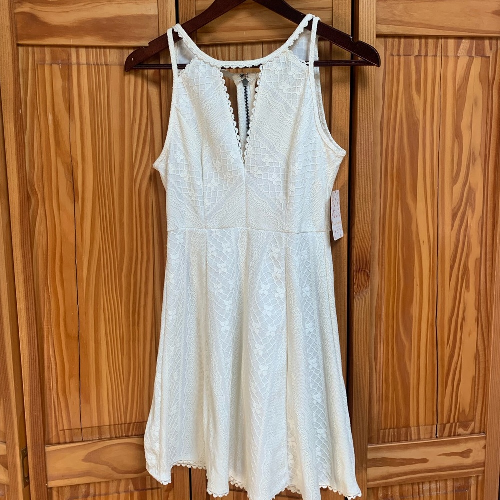 Free People White Lace Dress